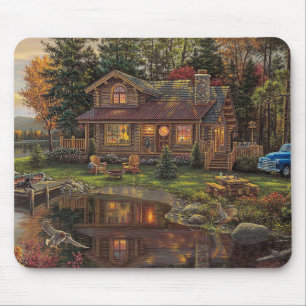 Perfekt Log Cabin Getaway Fine Art Musmatta