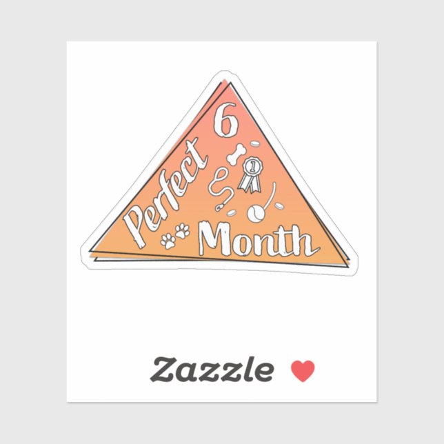 Perfekt Månadsetikett - juni Klistermärken (Ark)