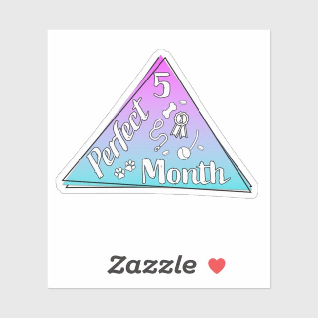 Perfekt Månadsmärke - maj Klistermärken (Ark)