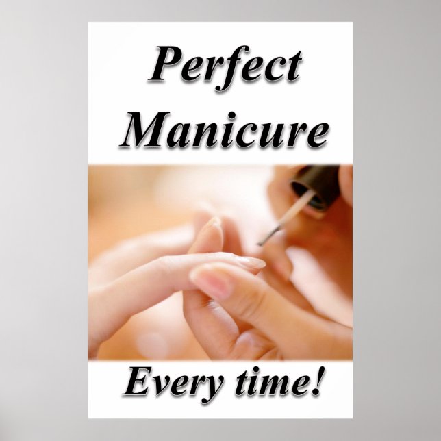 Perfekt Manicuant Poster Nail Salon (Framsidan)