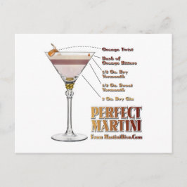 Perfekt Martini Cocktail Recipe Art Vykort