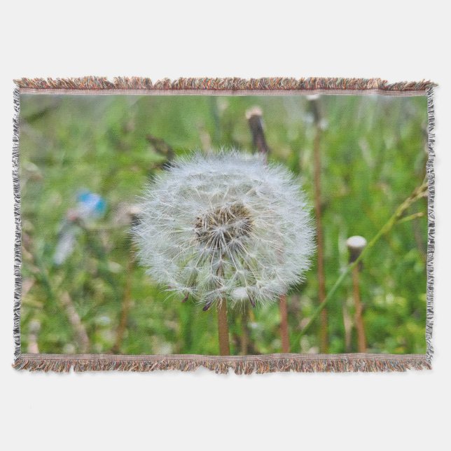 Perfekt Maskros – Botanisk Makrofotografering Filt (Framsidan)