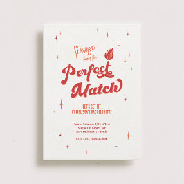 Perfekt Match Bachelorette Party Inbjudningar