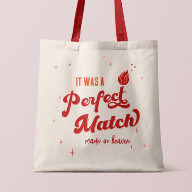 Perfekt Match Bachelorette Party Tygkasse (Skapare uppladdad)