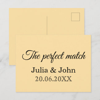 Perfekt Match Bröllopslåda – Premium Edition Vykort