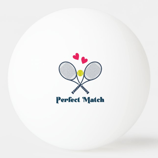 Perfekt Match Förberedande Sportfestpresent Pingisboll (Framsidan)