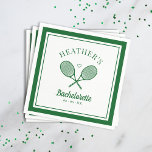 Perfekt Match Last Swing Tennis Bachelorette Pappersservett<br><div class="desc">Cute Tennis temed bach party! En del av en hel samling!</div>