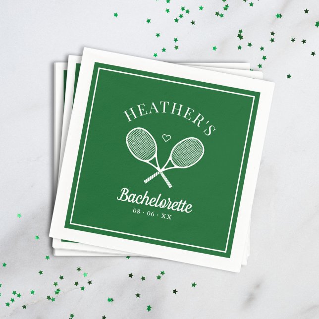 Perfekt Match Last Swing Tennis Bachelorette Pappersservett (Skapare uppladdad)