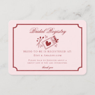 Perfekt Match Skapat i Himlen Rosa Bröllopspresent Tilläggskort