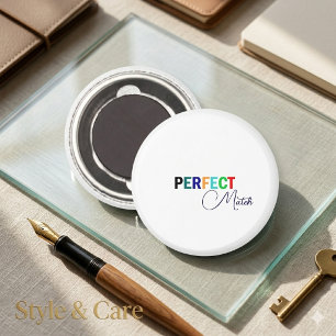 Perfekt Match Stilfullt Skript Magnet Elegant Desi