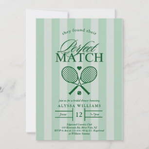 Perfekt Match Tennis Inbjudningskort för möhippan