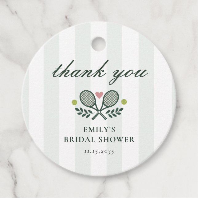 Perfekt Match Tennis Möhippa Gåvor Etiketter (Framsida)