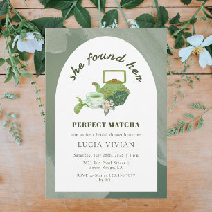 Perfekt Matcha, hon hittade sin Möhippa Inbjudningar