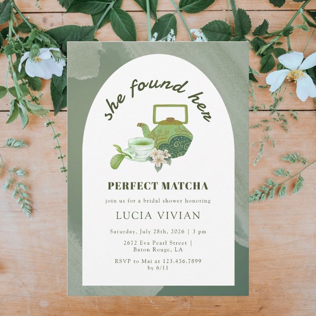 Perfekt Matcha, hon hittade sin Möhippa Inbjudningar (Skapare uppladdad)