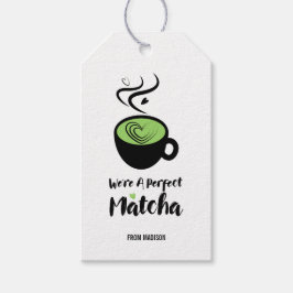 Perfekt Matcha Valentine Kärlek Gift Märkres Presentetikett