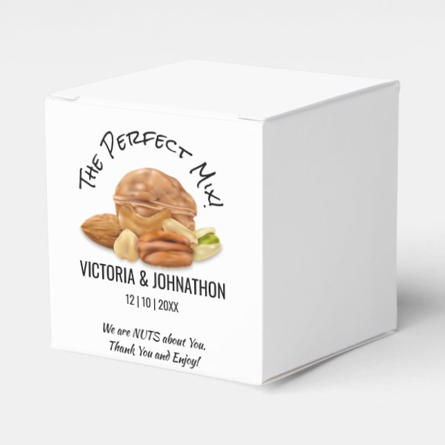 Perfekt Mix Nöt Tack Bröllop Beatt Presentaskar (Framsidan Sidan)