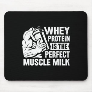 Perfekt Muscle Mjölk Funny Protein Älskare Citatte Musmatta