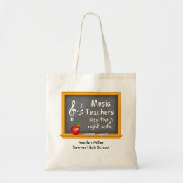 Perfekt Music Teacher Gift Tygkasse