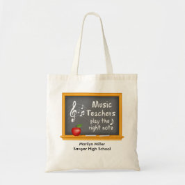 Perfekt Music Teacher Gift Tygkasse