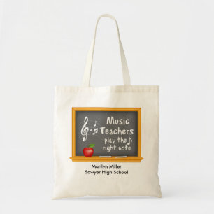 Perfekt Music Teacher Gift Tygkasse