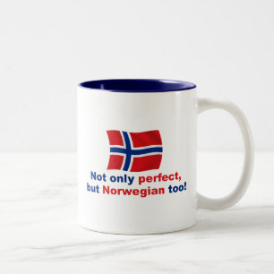 Perfekt norrman Två-Tonad mugg