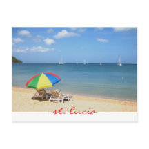 perfekt- och idealdag i paradiset, St Lucia