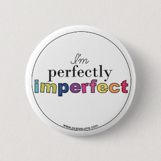 perfekt ofullbordat emblem knapp
