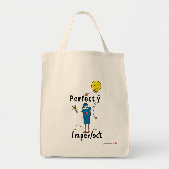 Perfekt Ofullkomlig 2B_Tote-väska Tygkasse (Framsidan)