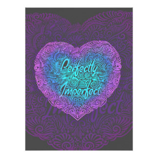 Perfekt ofullkomlig, positiv offert fototryck