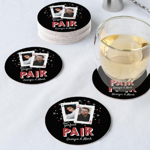 Perfekt Pair Casino Theme Par Photo Underlägg Papper Rund