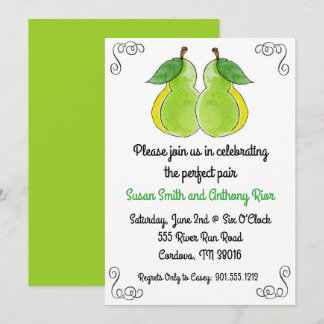 Perfekt Pair Inbjudningskort för möhippan