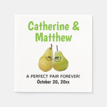 Perfekt Pair Tecknad Pear Bröllop