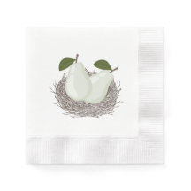 Perfekt Pair Twin Baby Shower Napkin