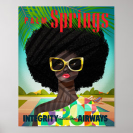 Perfekt Palm Springs konsttryck Poster