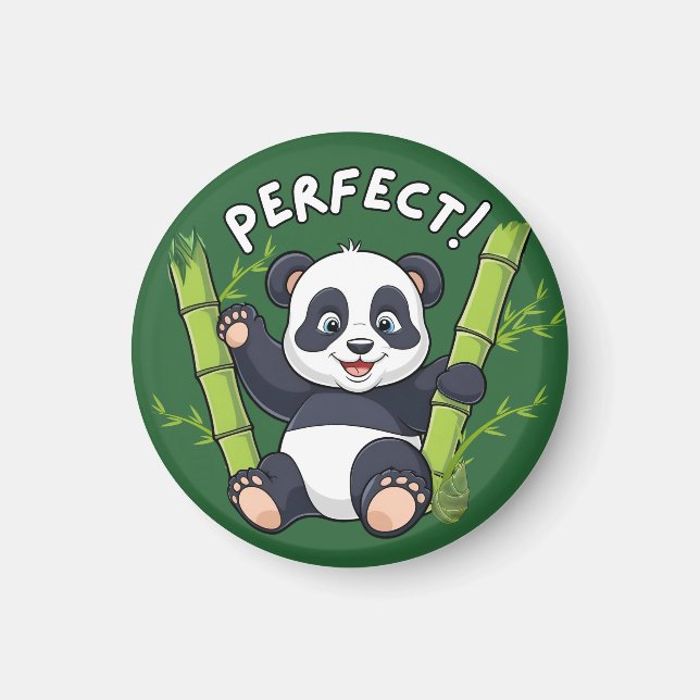 Perfekt! Panda Magnet (Framsidan)