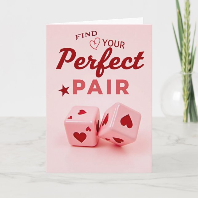 Perfekt Par Kärleksfullt Stil Kort (Framsida)