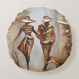 Perfekt par rund kudde