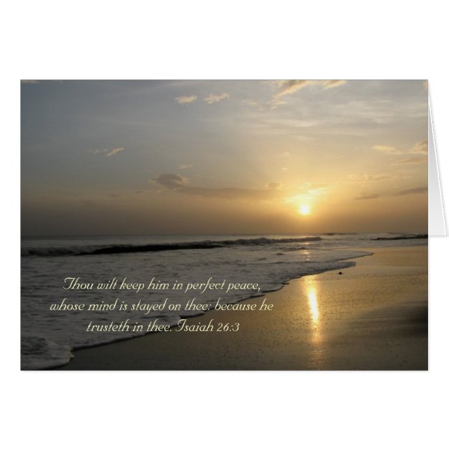 Perfekt Peace Hälsningskort (Framsidan Horizontal)