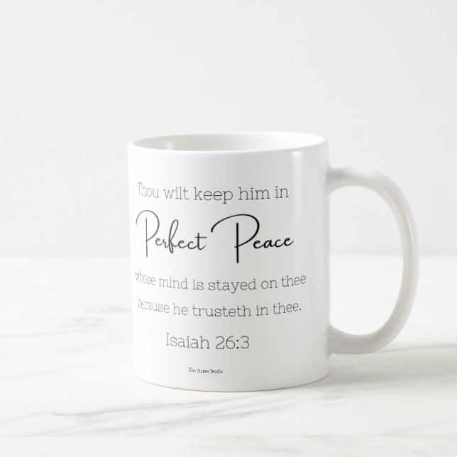 Perfekt Peace Mugg Isaiah 26:3 (Höger)