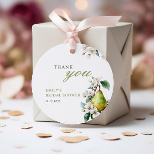 Perfekt Pear Blommigt-Möhippa Gåvor Etiketter