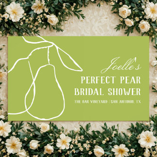 Perfekt Pear Elegant Möhippa Banner Poster