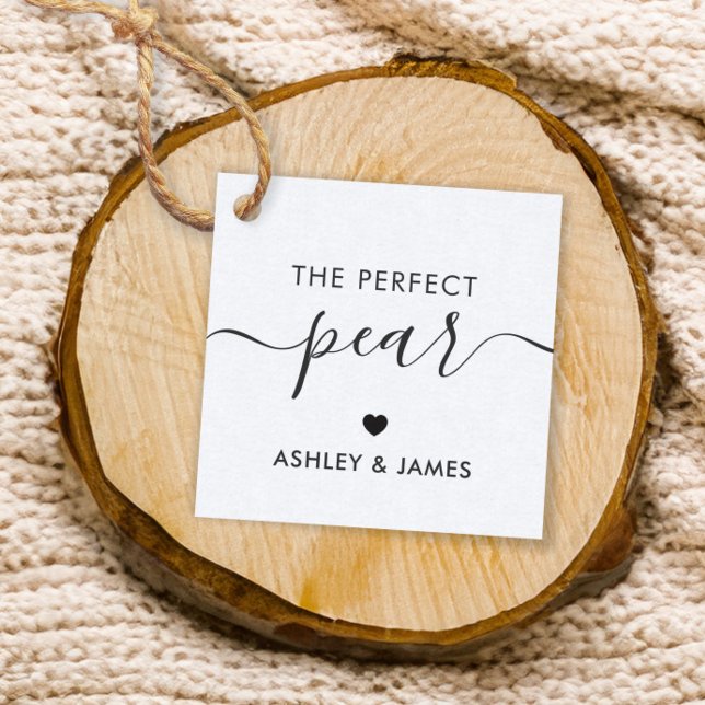 Perfekt Pear Märkre, Bröllop Gift Märkre, Kraft Gåvor Etiketter (Skapare uppladdad)