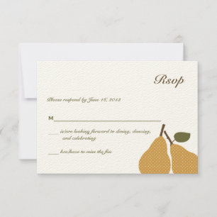 Perfekt Pear Whimsical Wedding-kort Inbjudningar