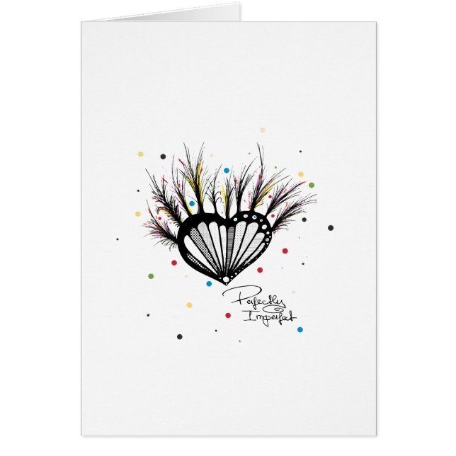 perfekt perfekt hälsningskort (Framsidan)