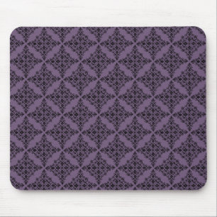 Perfekt polerad Damask Mousepad, Lila Musmatta