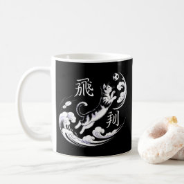 Perfekt present för kattälskare och fotbollsentusi kaffemugg