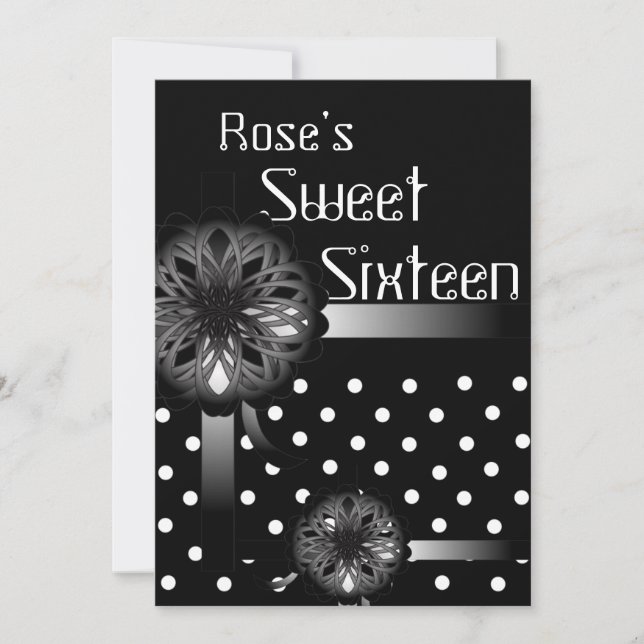 Perfekt present Sweet Sixteen-inbjudan!-Anpass. Inbjudningar (Framsida)