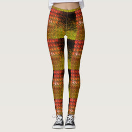 Perfekt Prints_RedGold Leggings