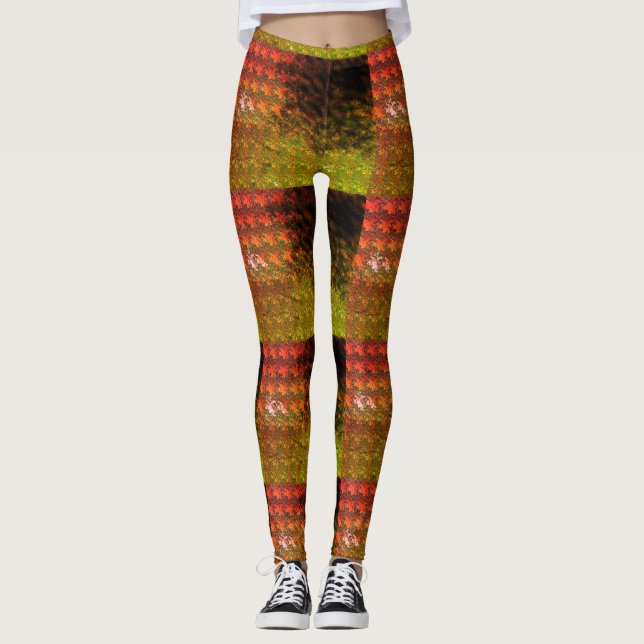 Perfekt Prints_RedGold Leggings (Framsida)