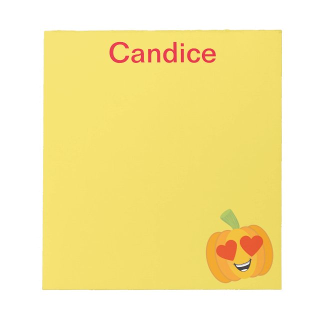 Perfekt Pumpkin Höst Anteckningsblock (Framsida)